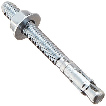 Powers Fasteners Power-Stud+ SD1 Wedge Anchor, 3/8" Dia., 3-1/2" L, Carbon Steel 7414SD1-PWR